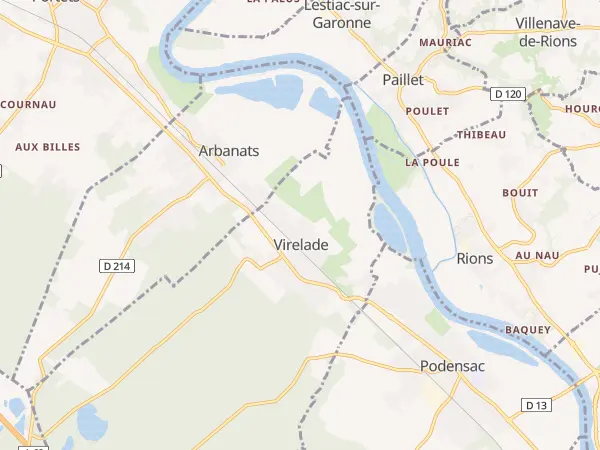 Plan de Virelade