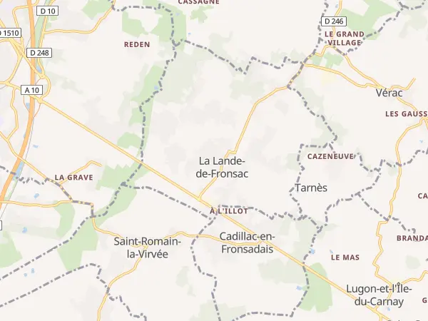 Plan de La Lande-de-Fronsac