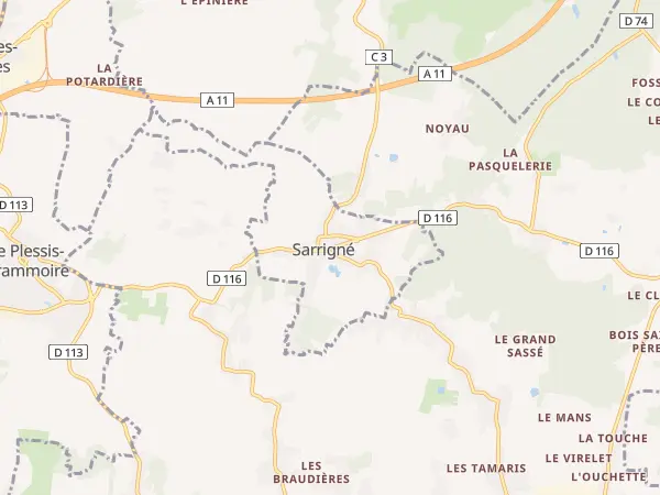 Plan de Sarrigné