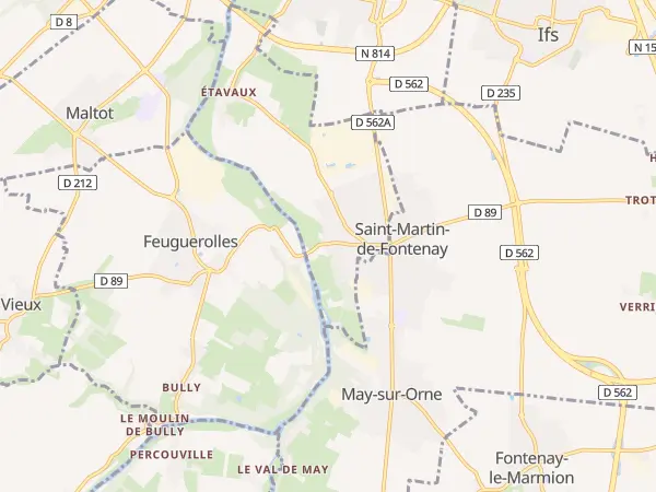 Plan de Saint-André-sur-Orne