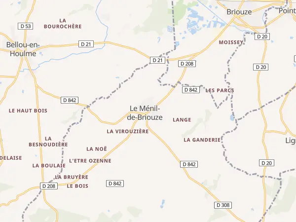 Plan du Ménil-de-Briouze