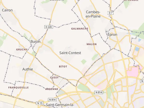 Plan de Saint-Contest