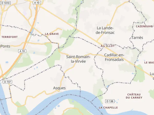 Plan de Saint-Romain-la-Virvée