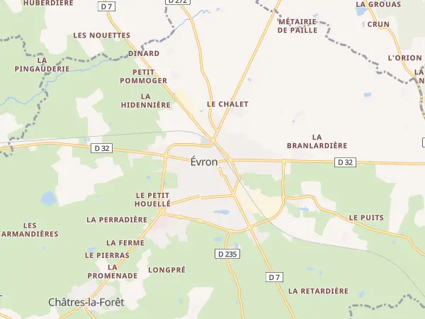 Plan de Évron