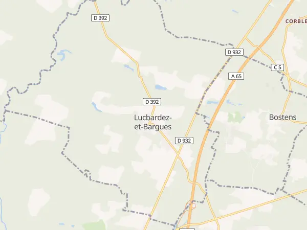 Plan de Lucbardez-et-Bargues