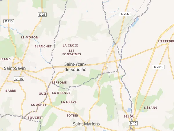 Plan de Saint-Yzan-de-Soudiac