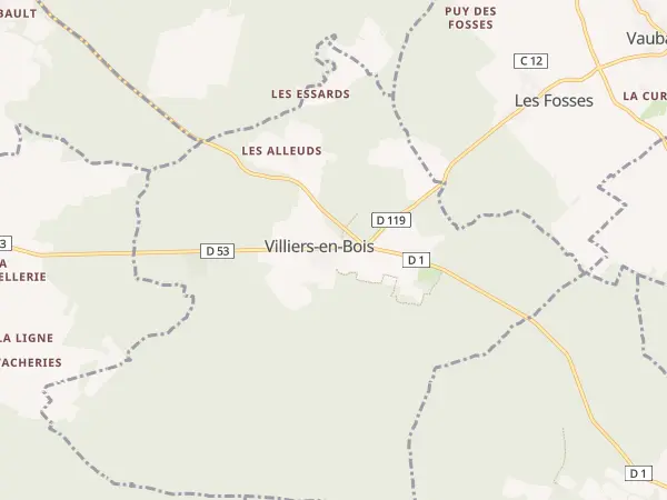Plan de Villiers-en-Bois