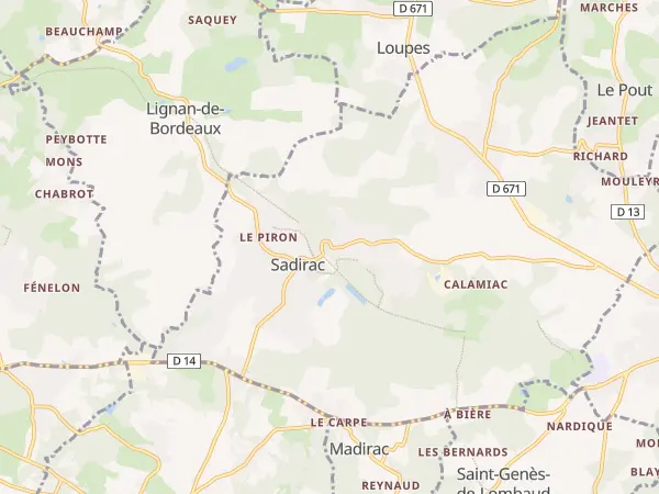 Plan de Sadirac