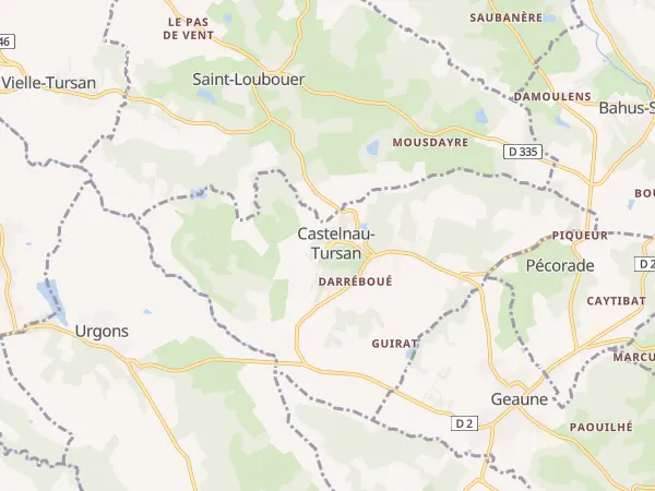 Plan de Castelnau-Tursan