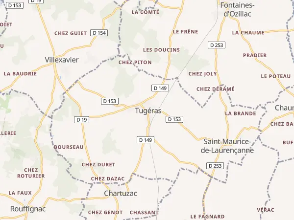 Plan de Tugéras-Saint-Maurice