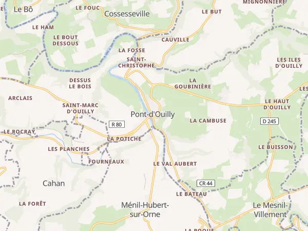 Plan de Pont-d’Ouilly