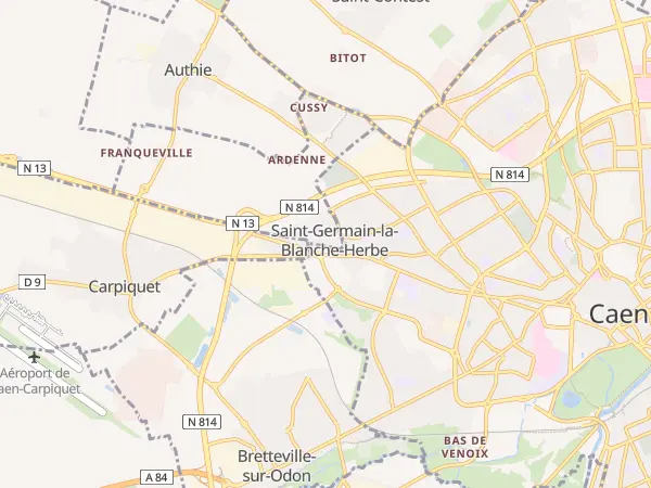 Plan de Saint-Germain-la-Blanche-Herbe