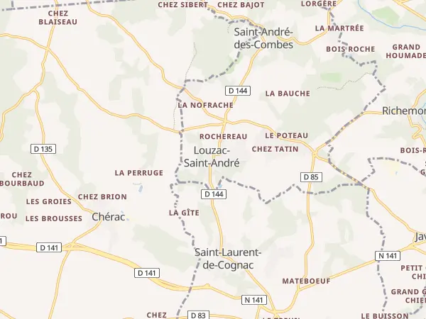 Plan de Louzac-Saint-André