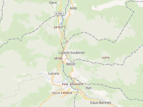 Plan de Louvie-Soubiron