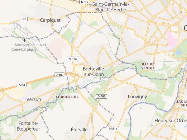 Plan de Bretteville-sur-Odon