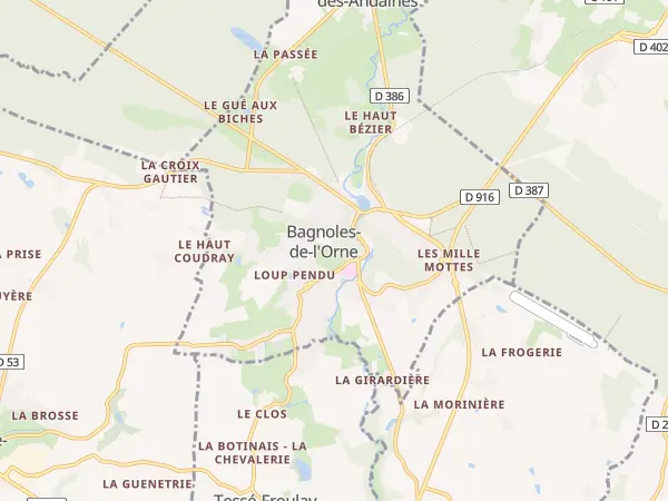Plan de Bagnoles de l’Orne Normandie