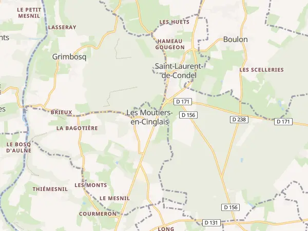 Plan des Moutiers-en-Cinglais
