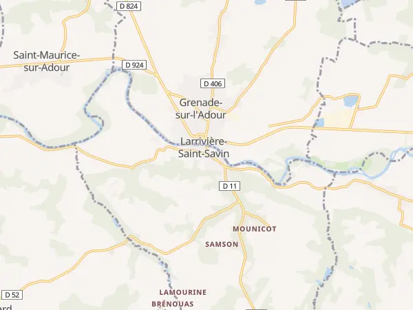 Plan de Larrivière-Saint-Savin