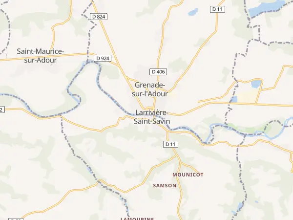 Plan de Grenade-sur-l’Adour