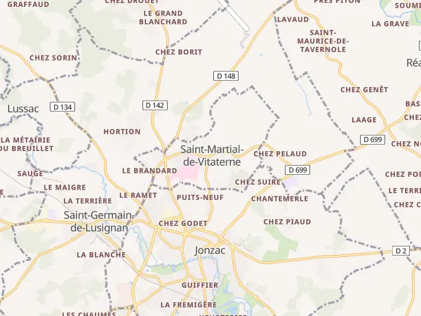Plan de Saint-Martial-de-Vitaterne