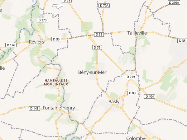 Plan de Bény-sur-Mer