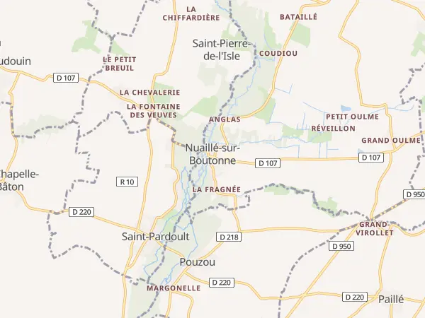 Plan de Rives-de-Boutonne
