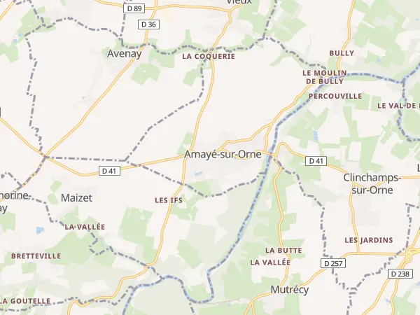 Plan de Amayé-sur-Orne