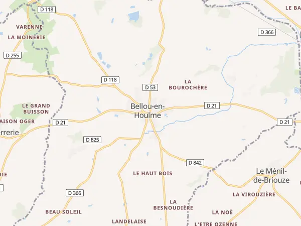 Plan de Bellou-en-Houlme