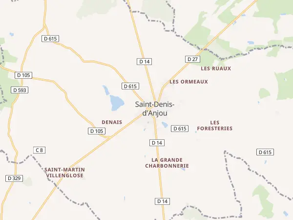 Plan de Saint-Denis-d’Anjou