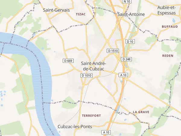 Plan de Saint-André-de-Cubzac