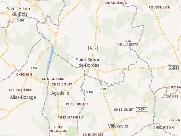 Plan de Saint-Simon-de-Bordes