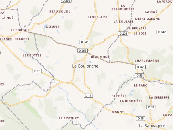 Plan de La Coulonche