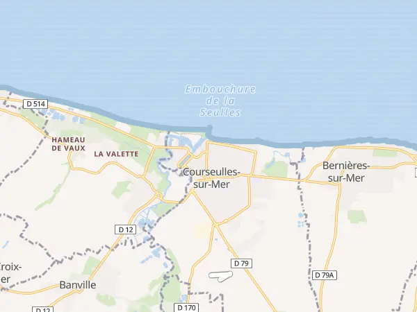 Plan de Courseulles-sur-Mer