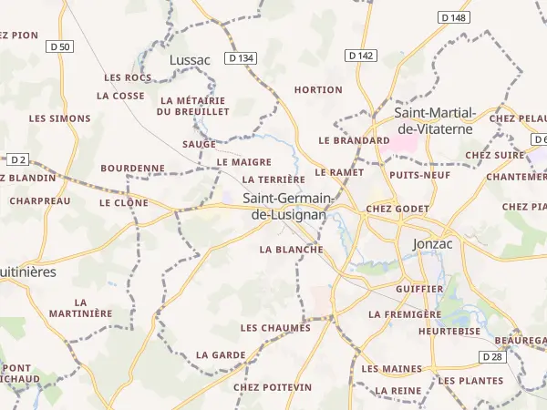 Plan de Saint-Germain-de-Lusignan