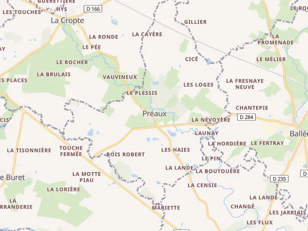 Plan de Préaux