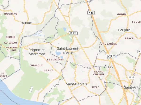 Plan de Saint-Laurent-d’Arce