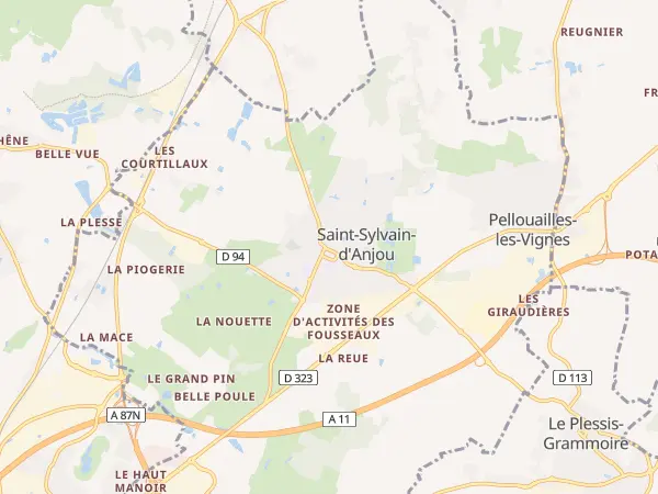 Plan de Verrières-en-Anjou