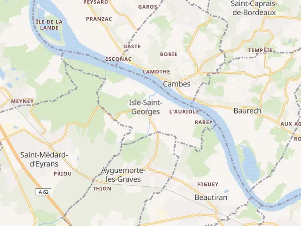 Plan de Isle-Saint-Georges