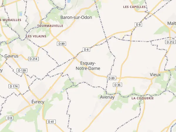Plan de Esquay-Notre-Dame