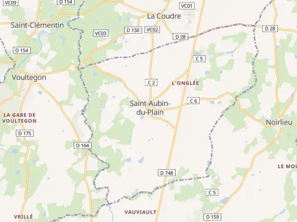 Plan de Saint-Aubin-du-Plain