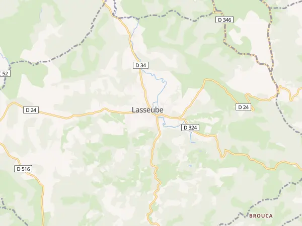 Plan de Lasseube