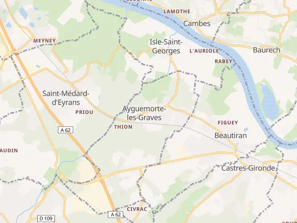 Plan de Ayguemorte-les-Graves