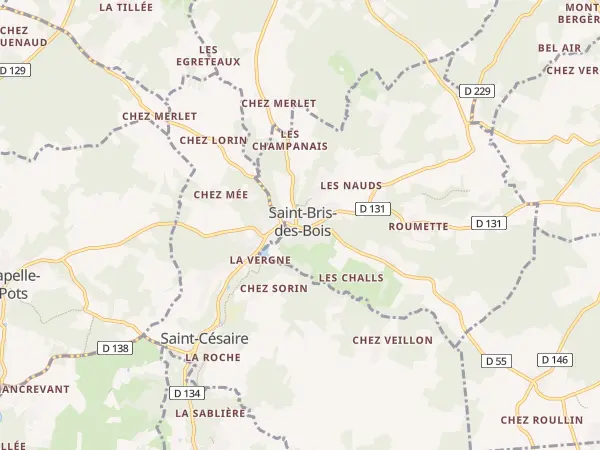 Plan de Saint-Bris-des-Bois