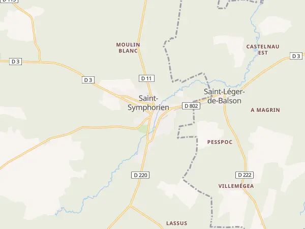 Plan de Saint-Symphorien