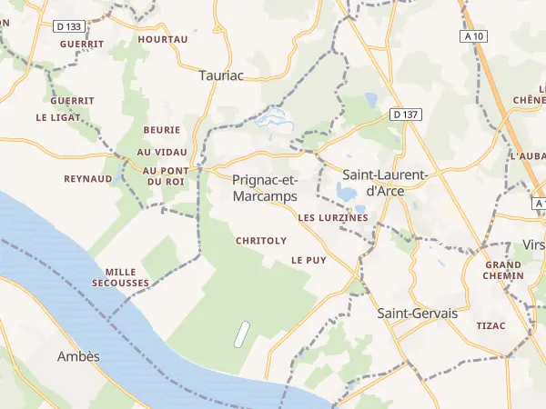 Plan de Prignac-et-Marcamps