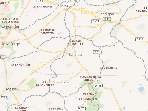 Plan de Échalou