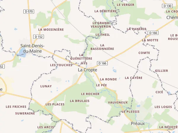 Plan de La Cropte