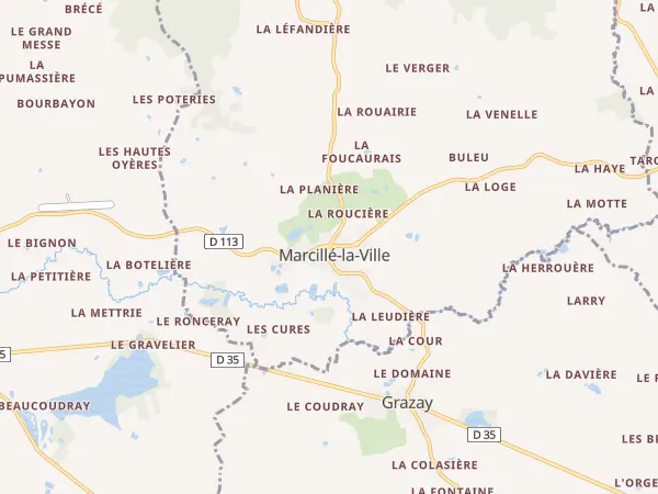 Plan de Marcillé-la-Ville