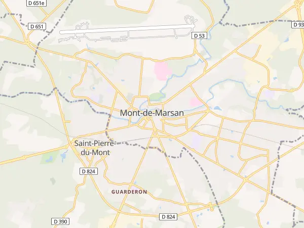 Plan de Mont-de-Marsan