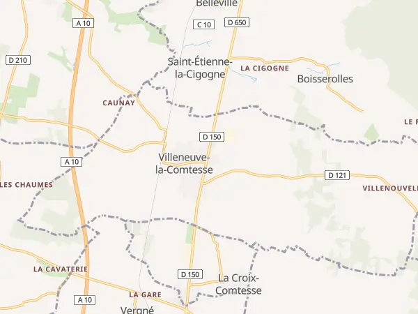 Plan de Villeneuve-la-Comtesse
